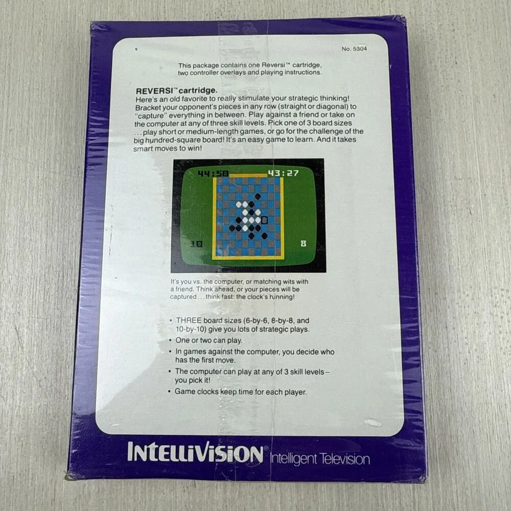 Reversi (Mattel Intellivision, 1980) Intelligent Television No. 5304 New